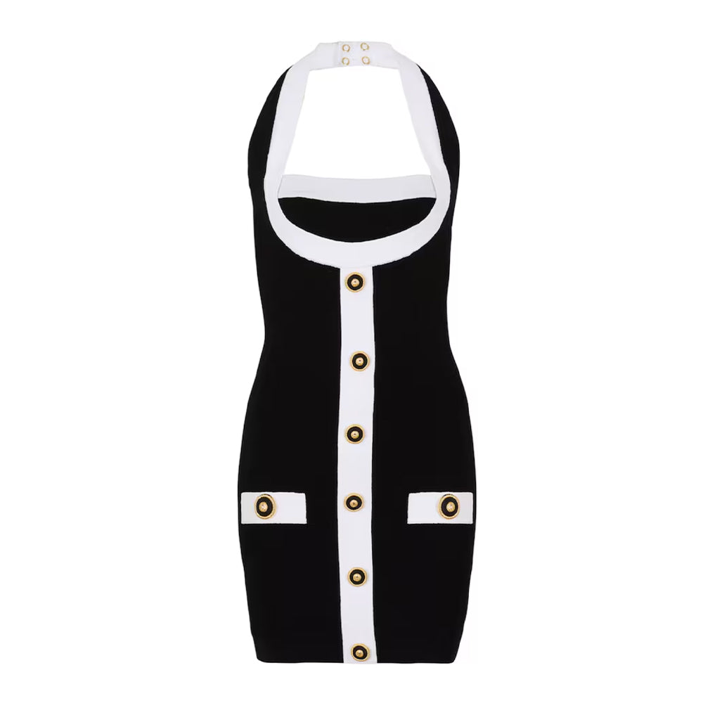 Halterneck Mini Dress.