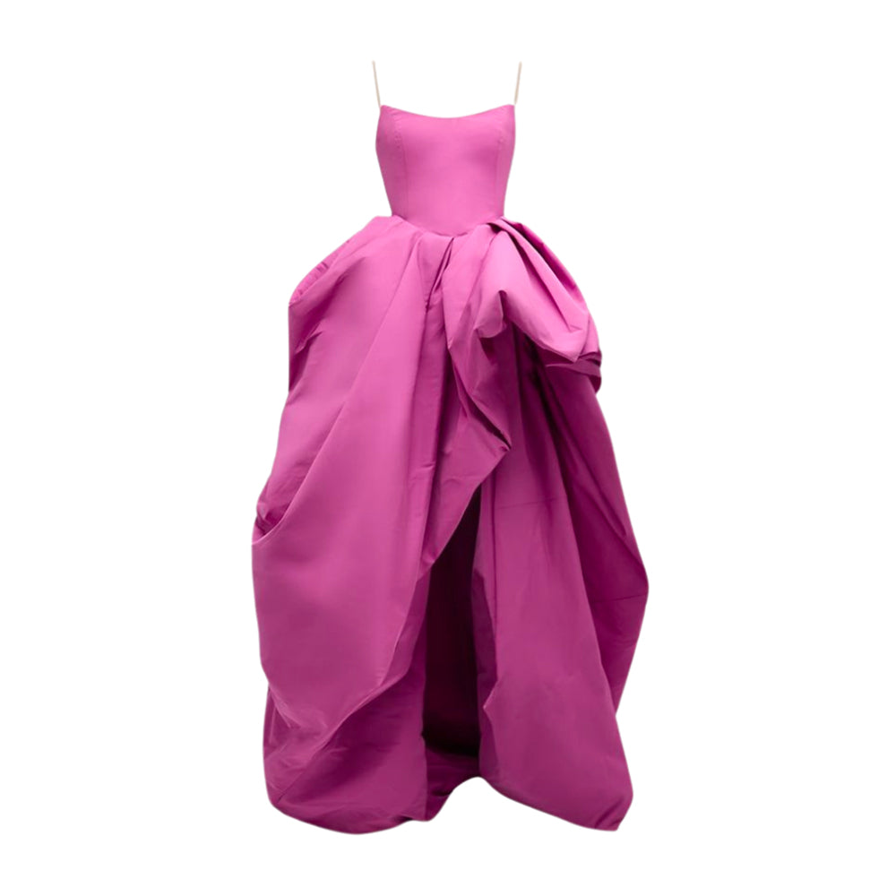 Draped Skirt Faille Gown