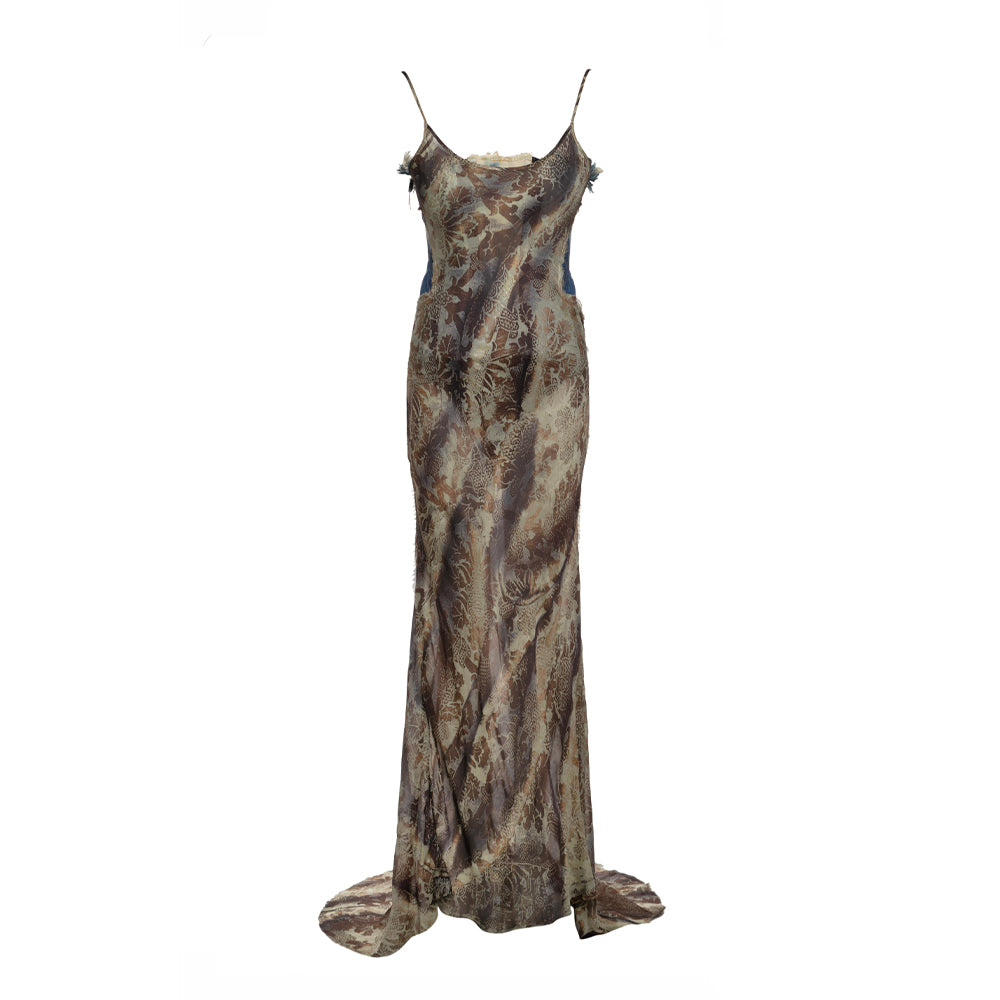Floral Silk Gown 2001 F/W