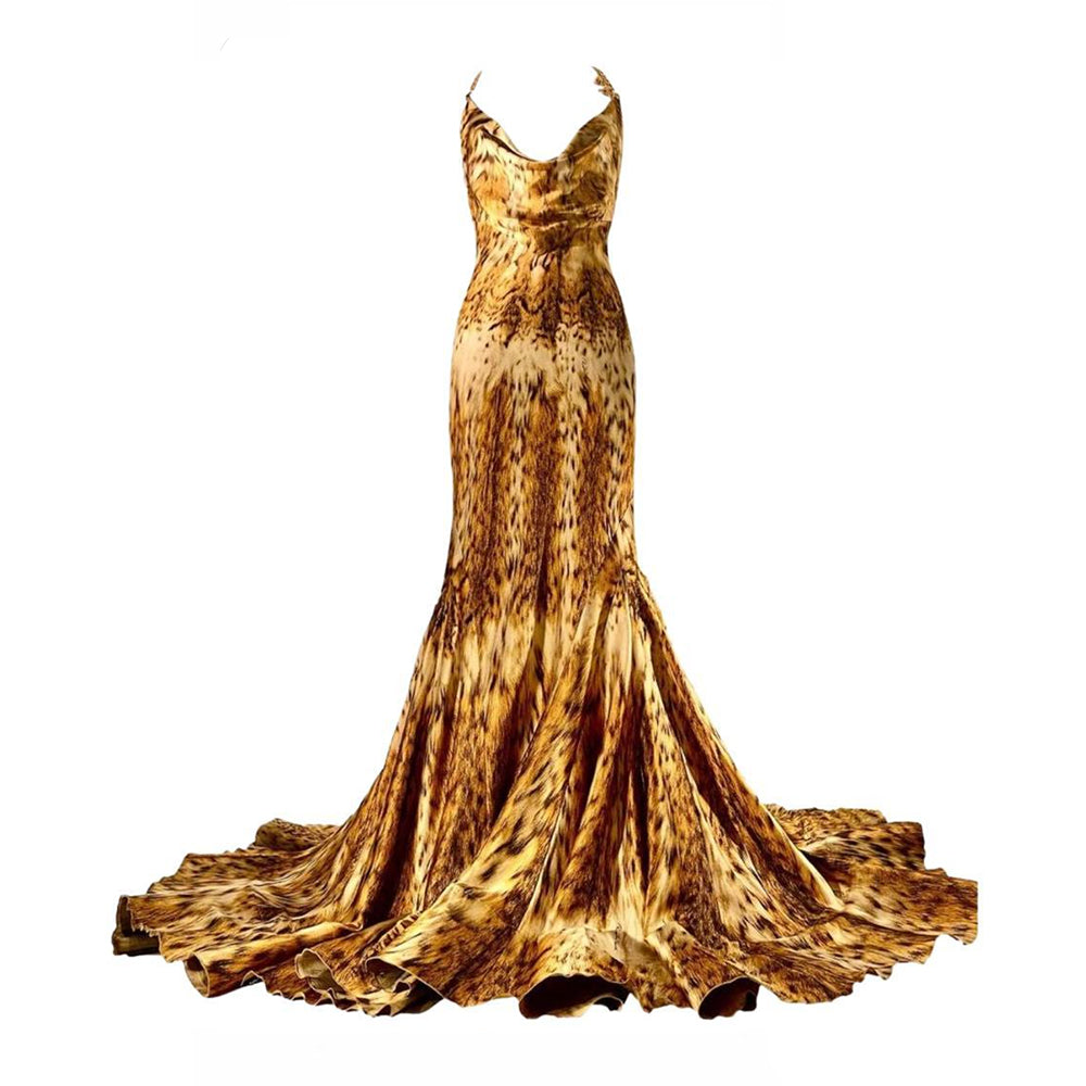 Gold Leopard Evening Gown F/W 2003
